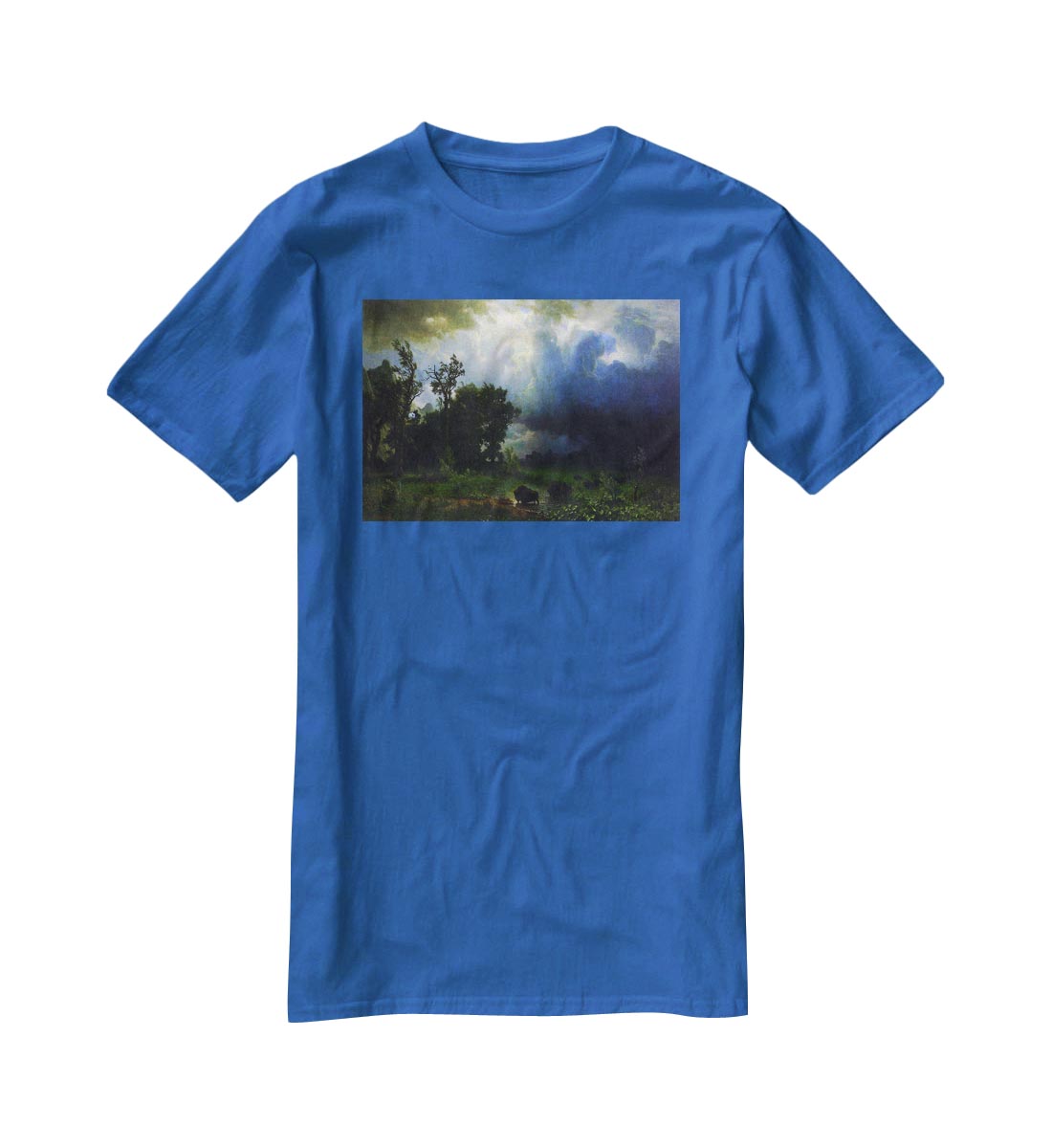 Before the Storm by Bierstadt T-Shirt - Canvas Art Rocks - 2