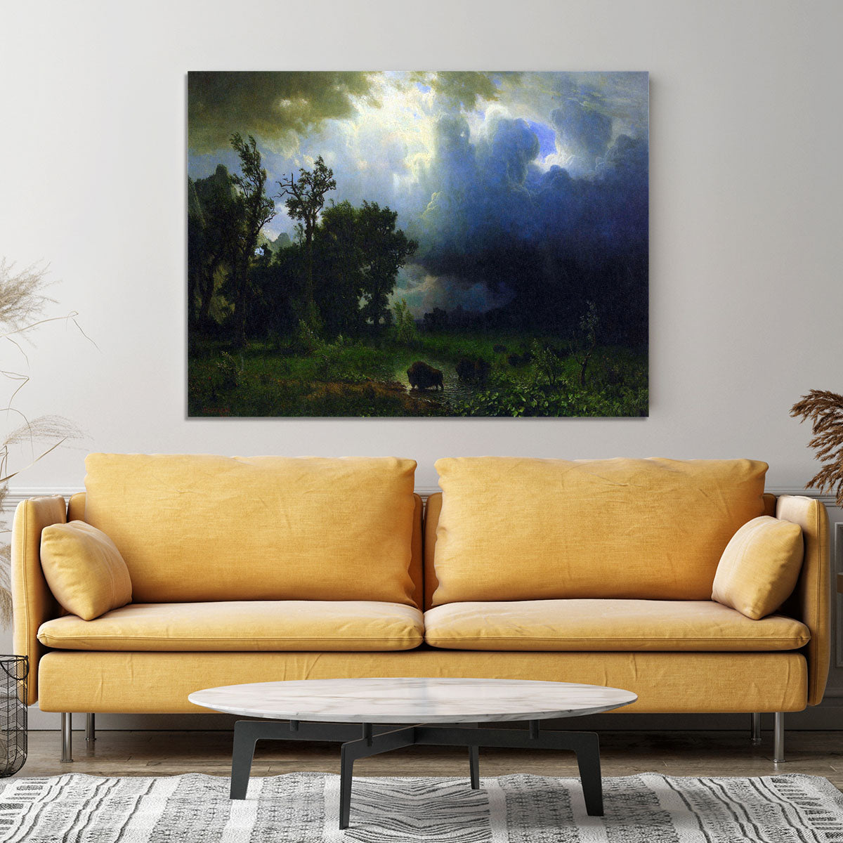 Before the Storm by Bierstadt Canvas Print or Poster - Canvas Art Rocks - 4