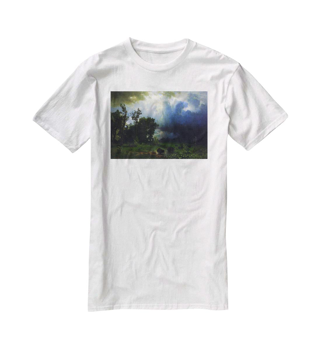 Before the Storm by Bierstadt T-Shirt - Canvas Art Rocks - 5