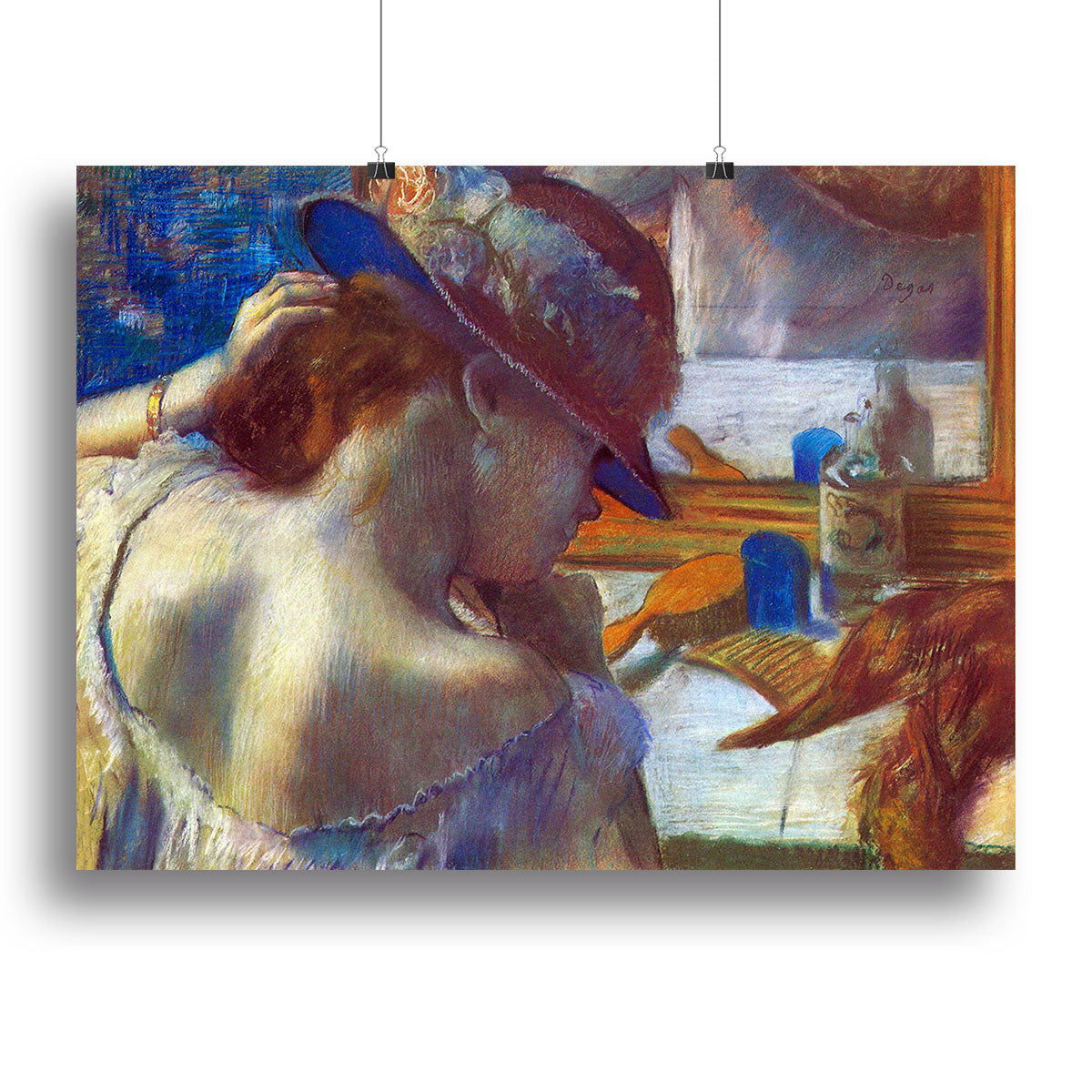 Before the mirror by Degas Canvas Print or Poster - Canvas Art Rocks - 2