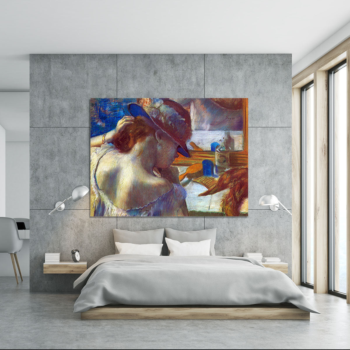 Before the mirror by Degas Canvas Print or Poster - Canvas Art Rocks - 5