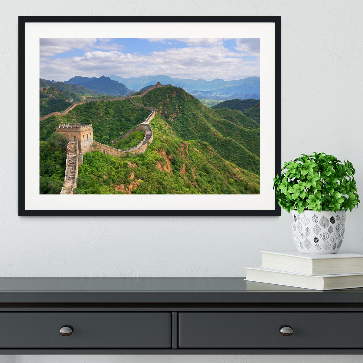 Beijing Great Wall of China Framed Print - Canvas Art Rocks - 1