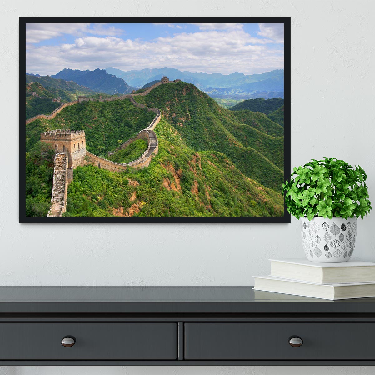 Beijing Great Wall of China Framed Print - Canvas Art Rocks - 2