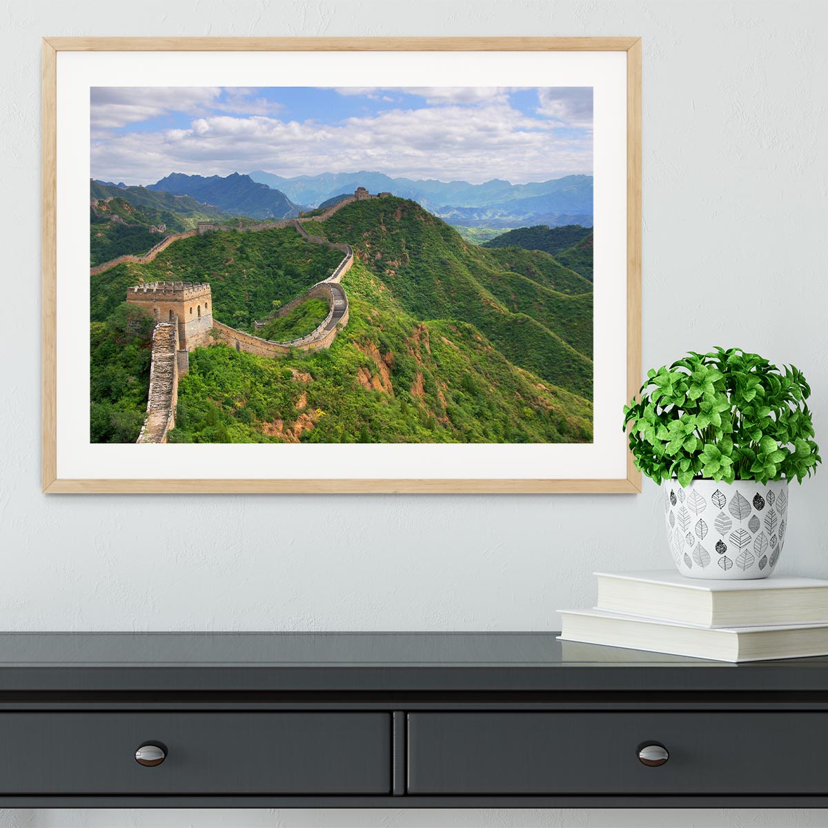 Beijing Great Wall of China Framed Print - Canvas Art Rocks - 3