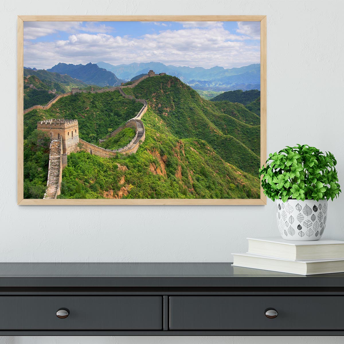 Beijing Great Wall of China Framed Print - Canvas Art Rocks - 4