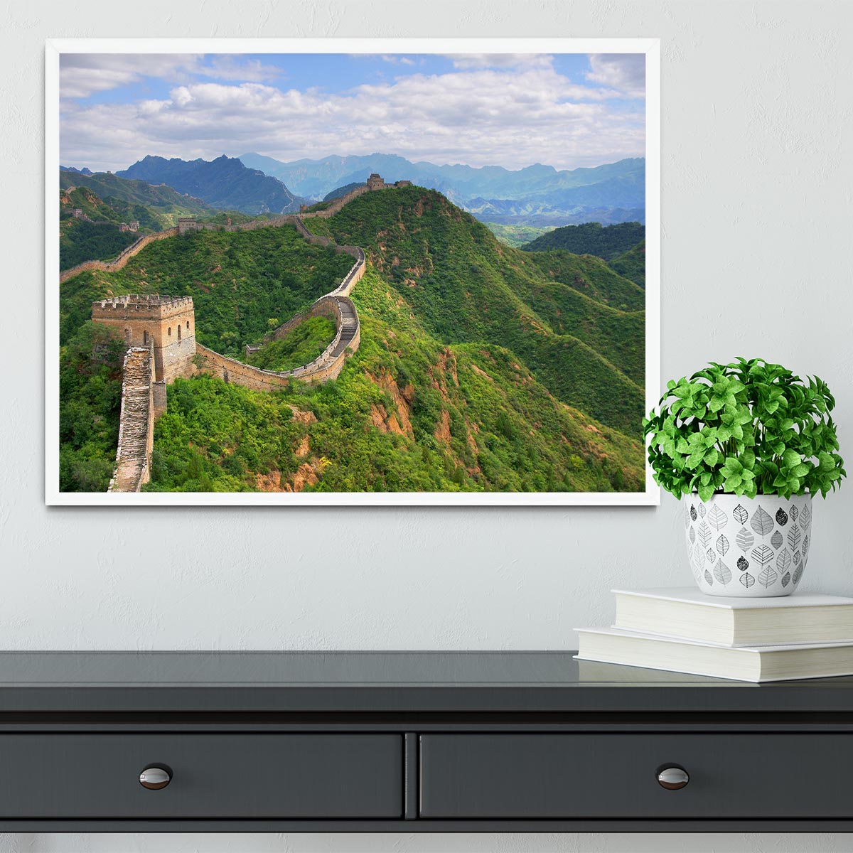 Beijing Great Wall of China Framed Print - Canvas Art Rocks -6