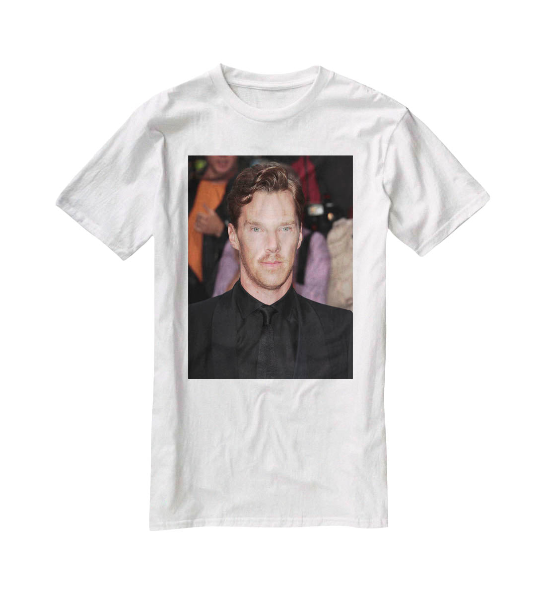 Benedict Cumberbatch in black T-Shirt - Canvas Art Rocks - 5