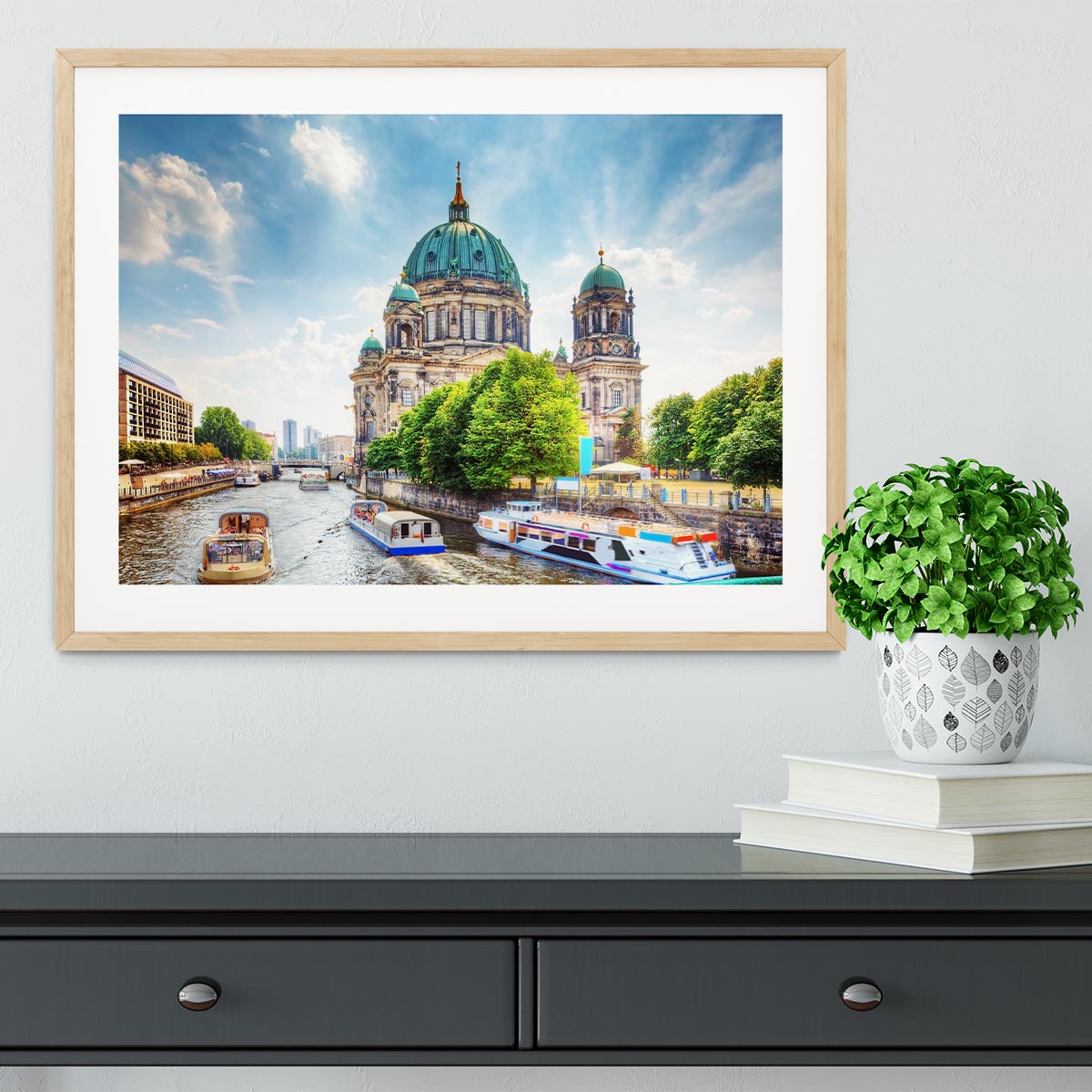Berlin Cathedral Berliner Dom Framed Print - Canvas Art Rocks - 3