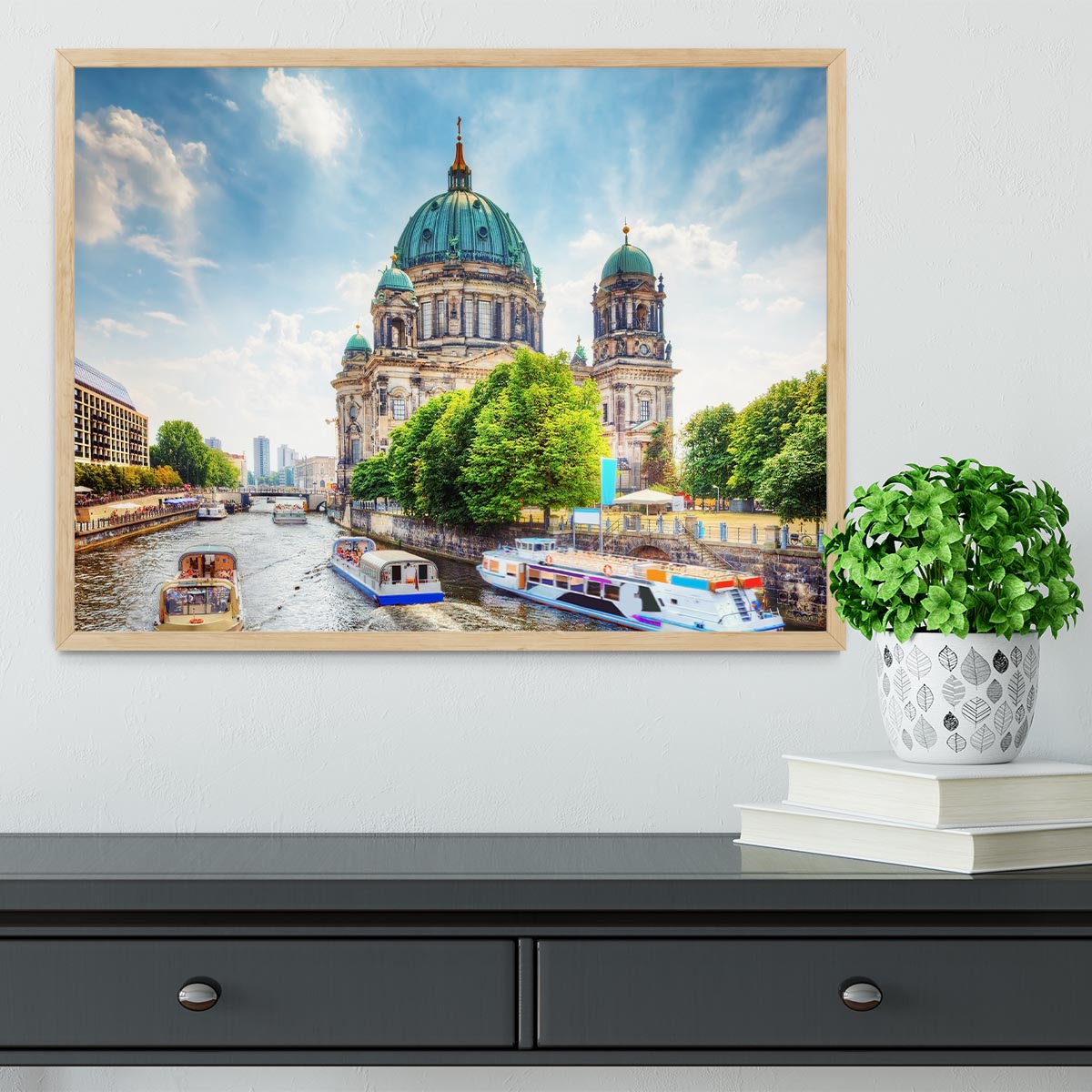 Berlin Cathedral Berliner Dom Framed Print - Canvas Art Rocks - 4