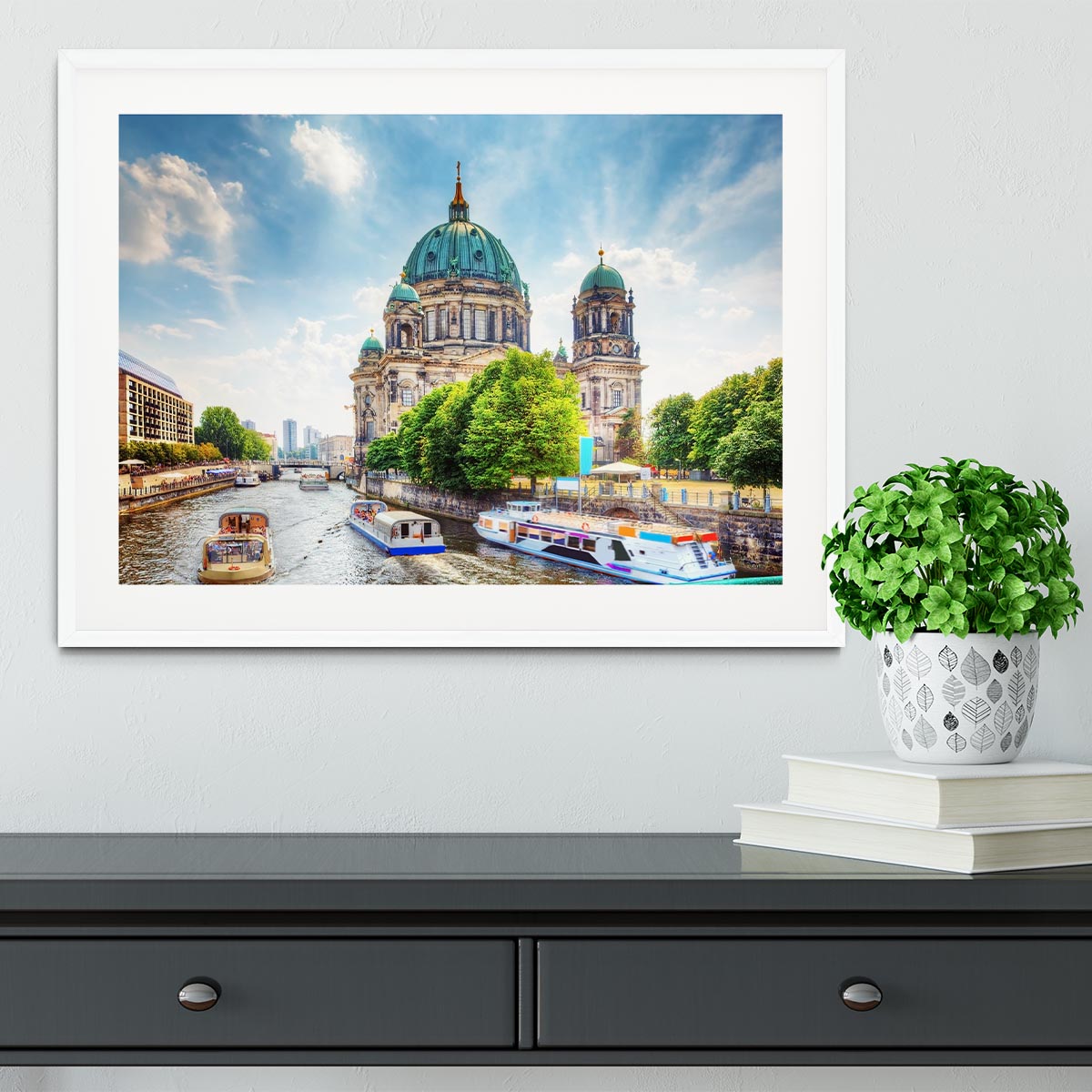 Berlin Cathedral Berliner Dom Framed Print - Canvas Art Rocks - 5