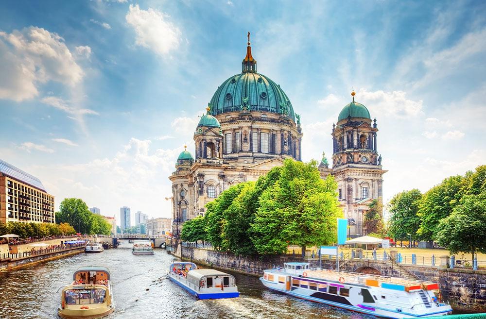 Berlin Cathedral Berliner Dom Wall Mural Wallpaper - Canvas Art Rocks - 1