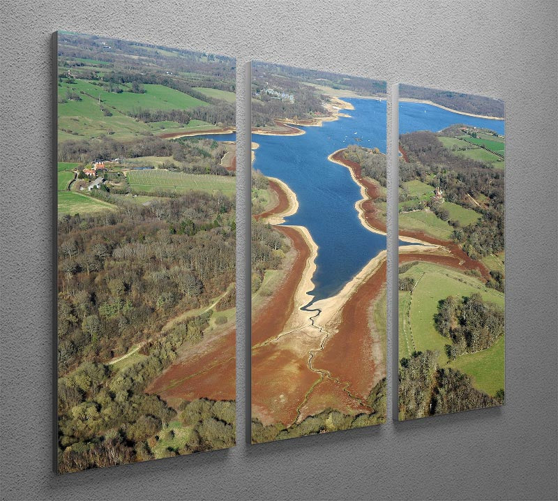 Bewl Water 3 Split Panel Canvas Print - Canvas Art Rocks - 2