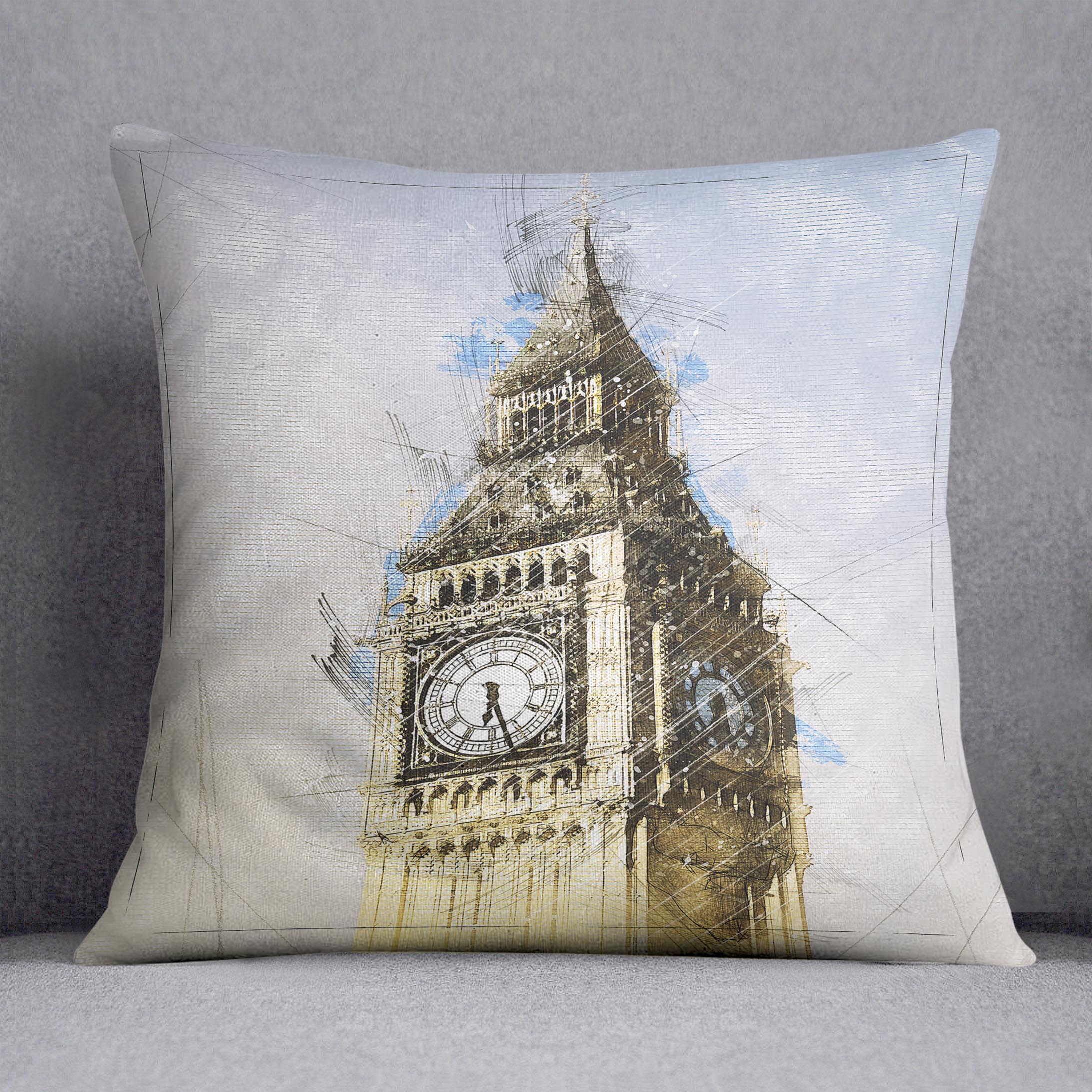 Big Ben Painting Cushion