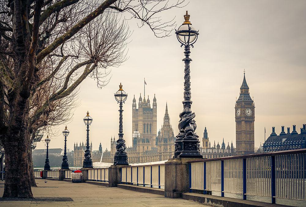 Big Ben and Houses of parliament Wall Mural Wallpaper - Canvas Art Rocks - 1