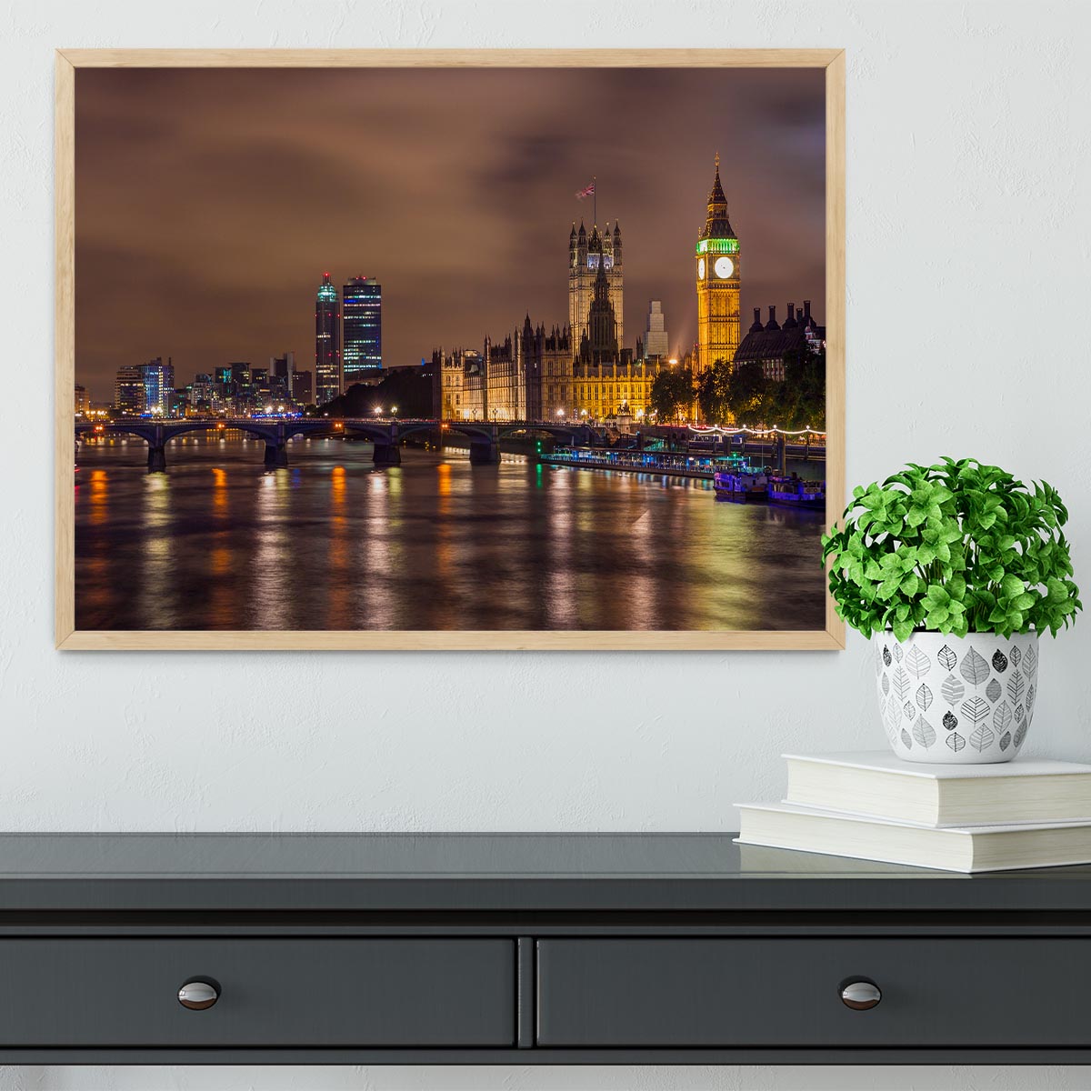 Big Ben and Westminster Bridge Framed Print - Canvas Art Rocks - 4