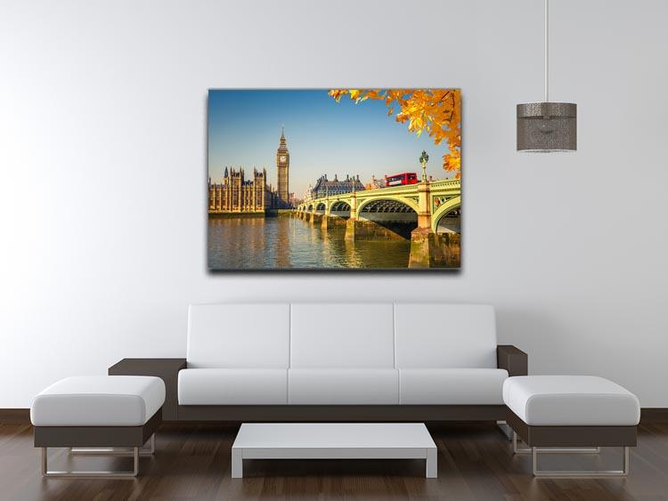 Big Ben and westminster bridge in London Canvas Print or Poster - Canvas Art Rocks - 4