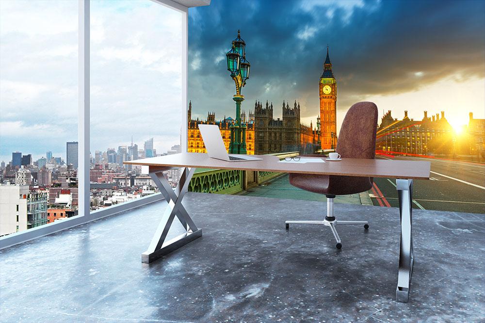 Big Ben at sunset Wall Mural Wallpaper - Canvas Art Rocks - 3