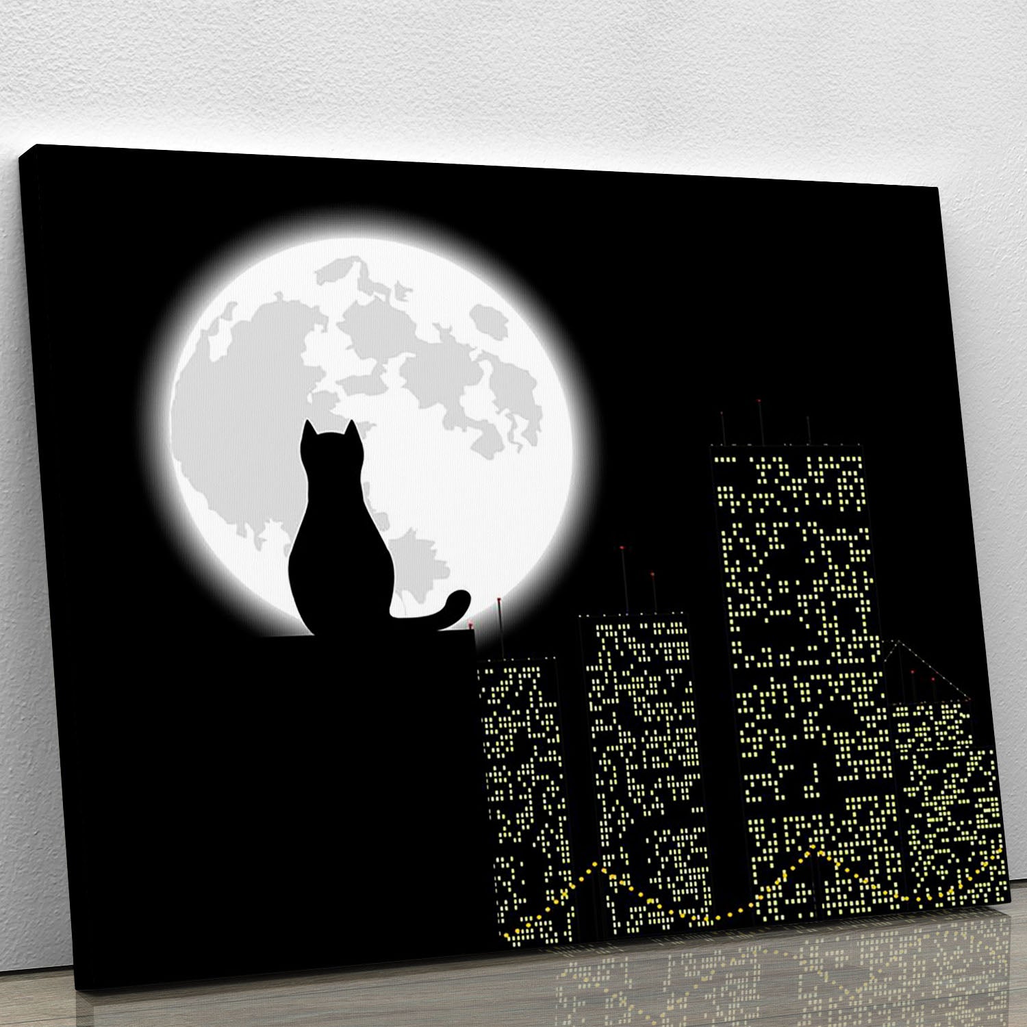 Big city ang cat Canvas Print or Poster - Canvas Art Rocks - 1