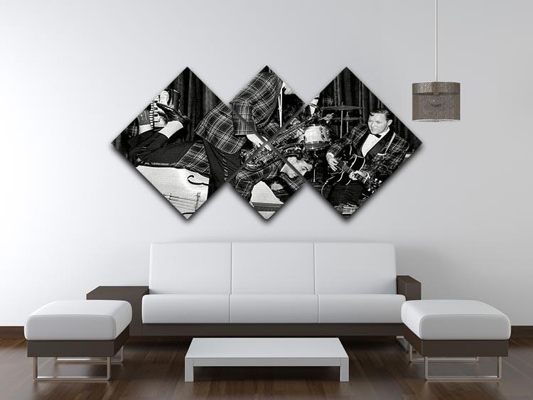 Bill Haley and The Comets going crazy 4 Square Multi Panel Canvas - Canvas Art Rocks - 3