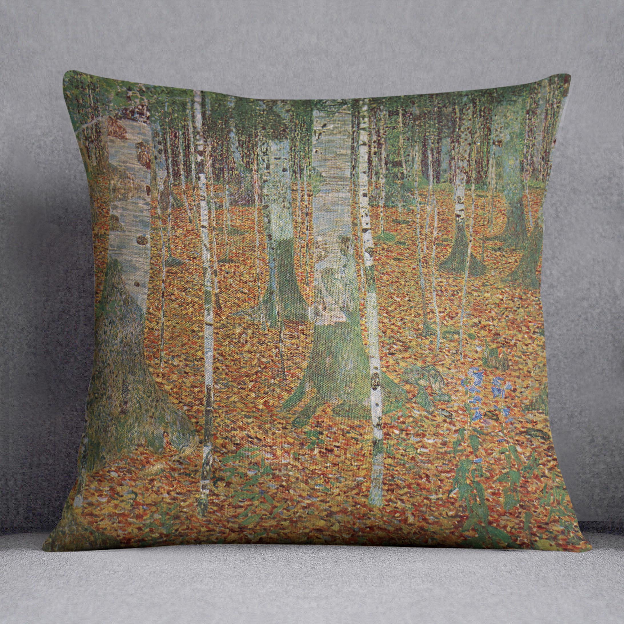 Birch Forest by Klimt Cushion