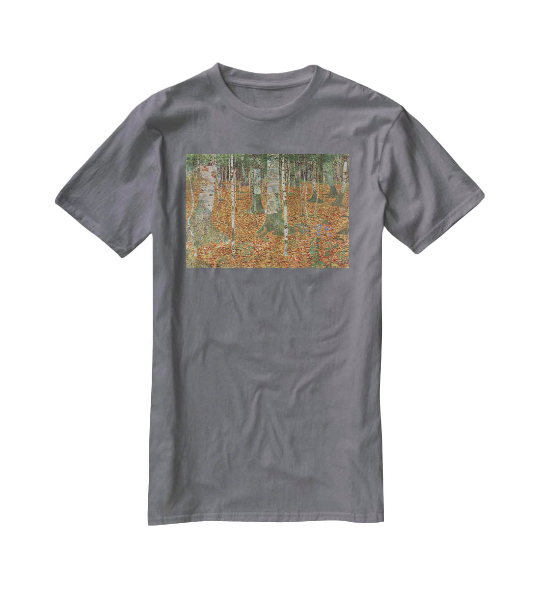 Birch Forest by Klimt T-Shirt - Canvas Art Rocks - 3