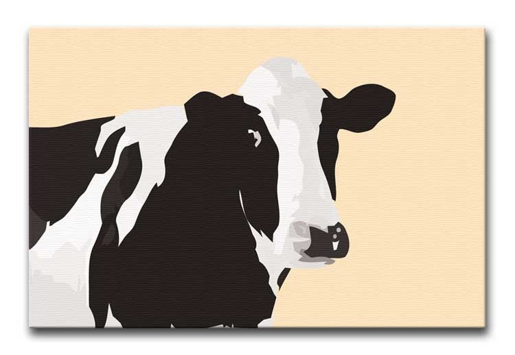 Fresian Cow Pop Art Print - Canvas Art Rocks - 1