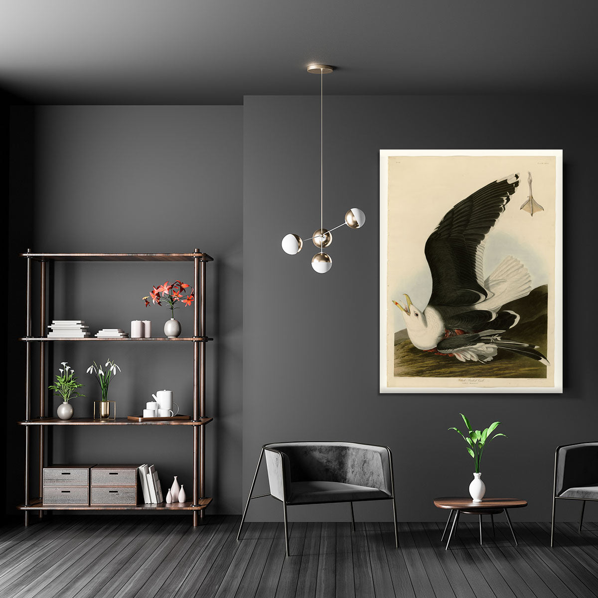 Black Backed Gull by Audubon Canvas Print or Poster - Canvas Art Rocks - 5