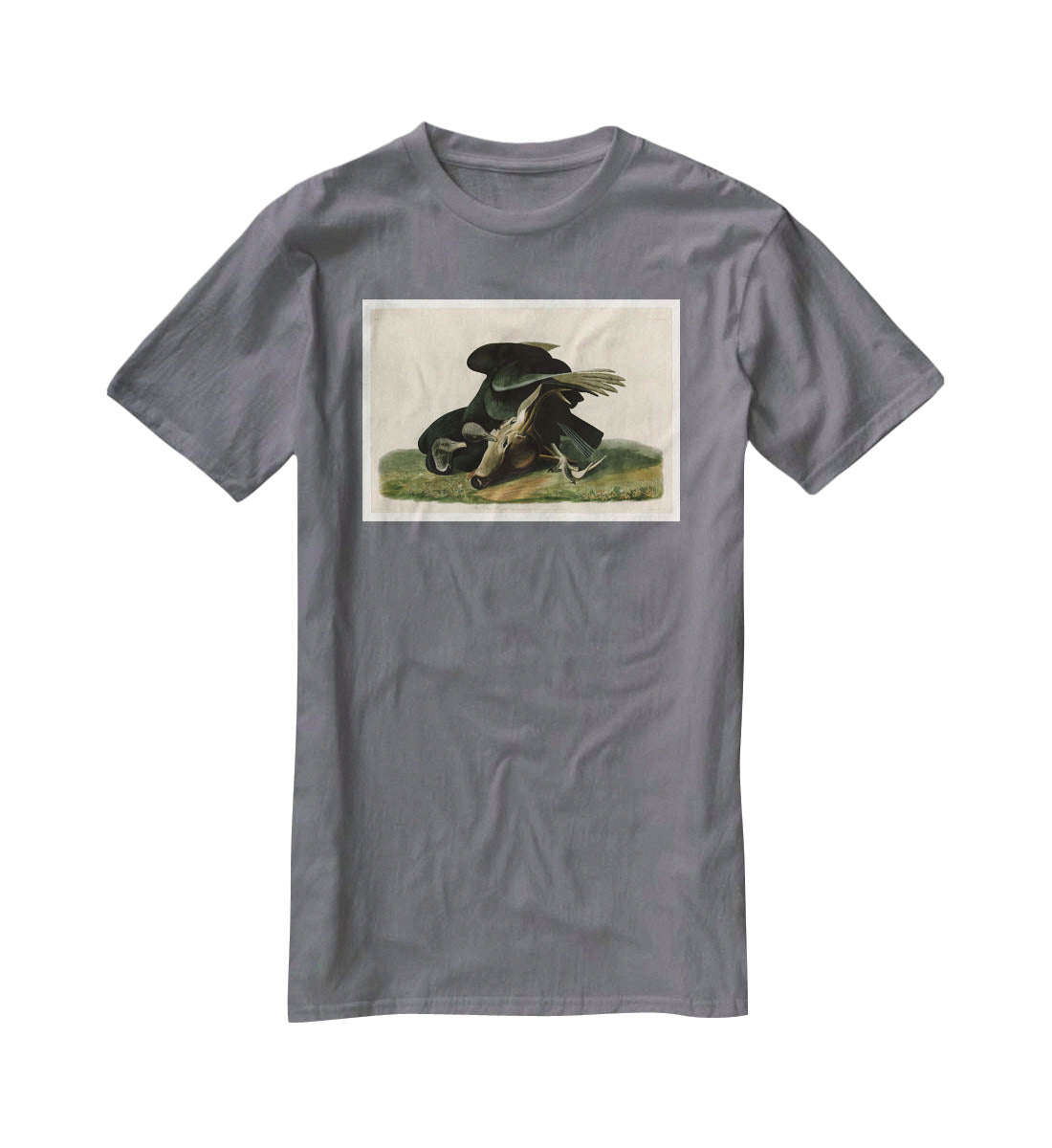 Black Vulture by Audubon T-Shirt - Canvas Art Rocks - 3