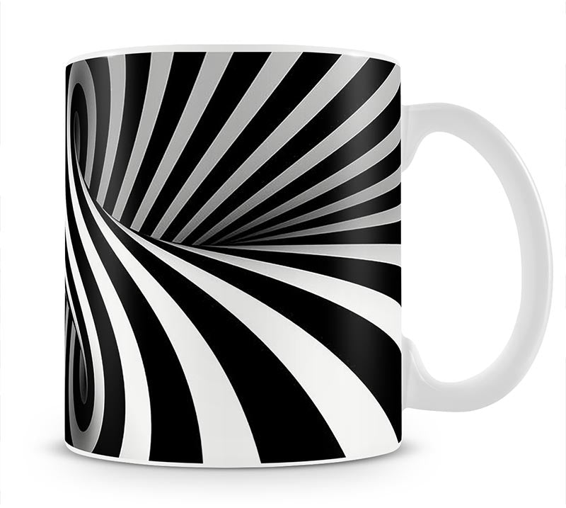 Black and White Optical Ilusion Mug - Canvas Art Rocks - 1