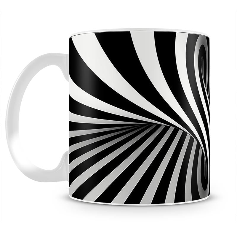 Black and White Optical Ilusion Mug - Canvas Art Rocks - 1