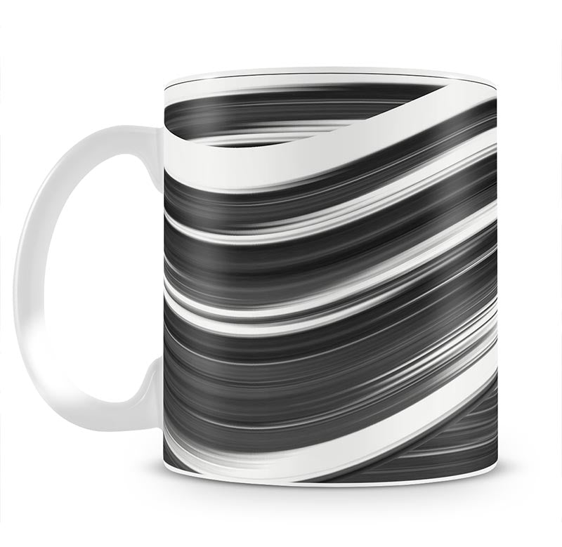 Black and White Wave Mug - Canvas Art Rocks - 1