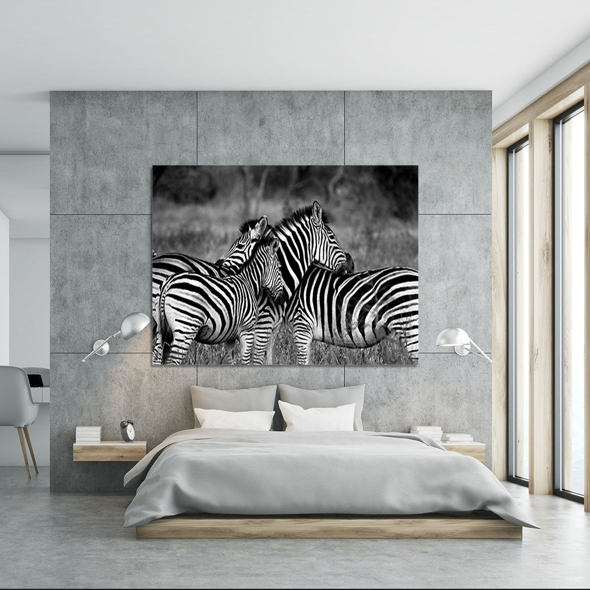 Black and White Zebra Canvas Print or Poster - Canvas Art Rocks - 5
