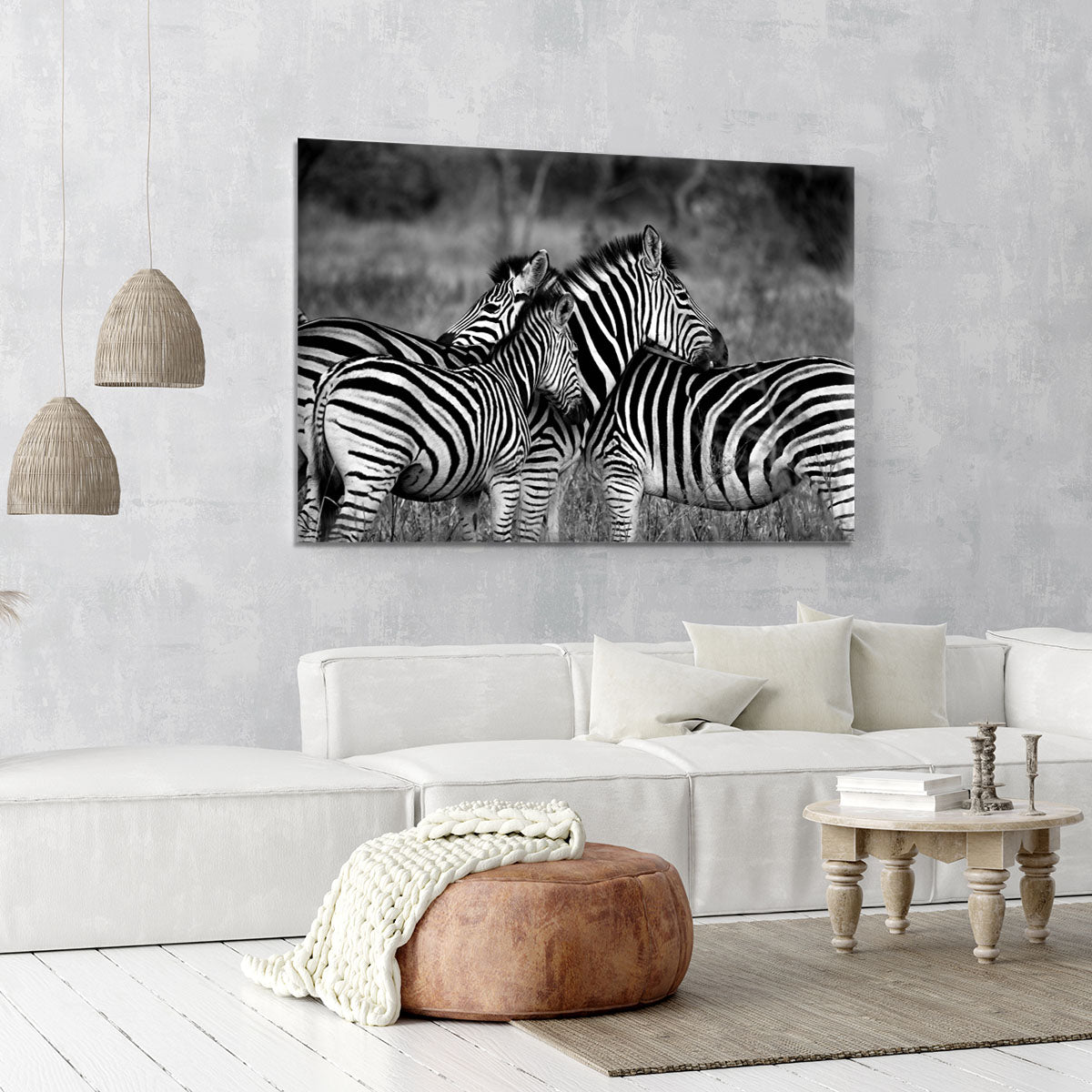 Black and White Zebra Canvas Print or Poster - Canvas Art Rocks - 6
