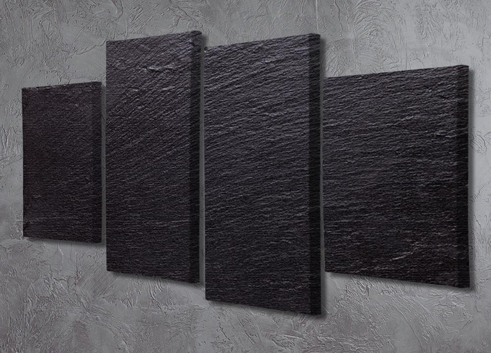 Black slate stone 4 Split Panel Canvas - Canvas Art Rocks - 2