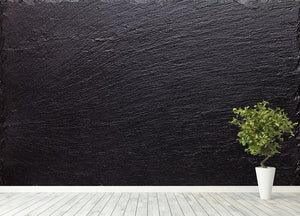 Black slate stone Wall Mural Wallpaper - Canvas Art Rocks - 4