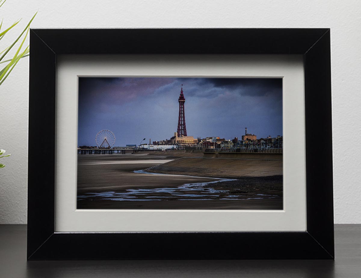 Blackpool Tower Framed Print - Canvas Art Rocks - 1