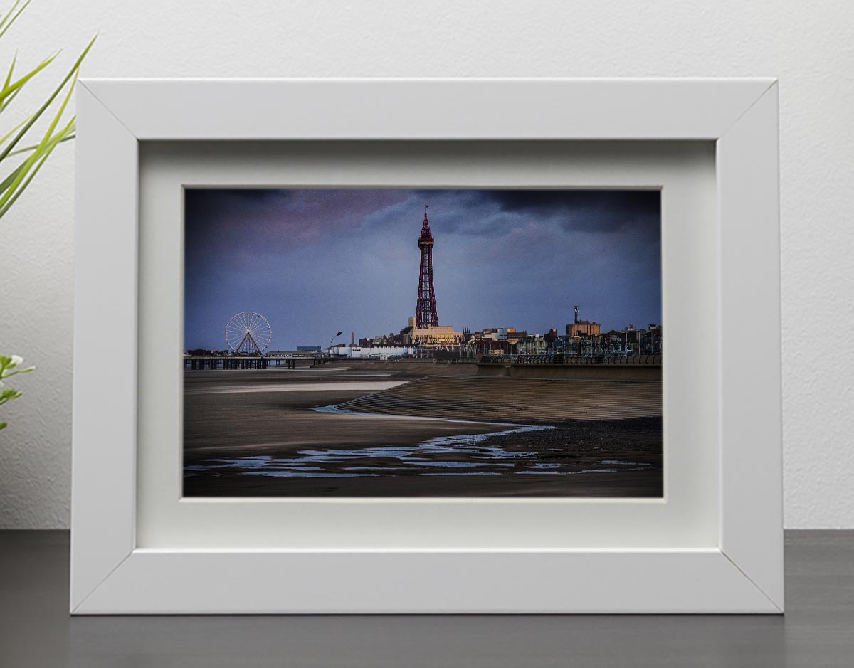 Blackpool Tower Framed Print - Canvas Art Rocks - 3