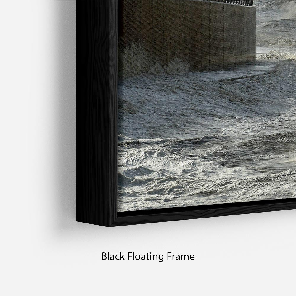 Blackpool after the storm Floating Frame Canvas - Canvas Art Rocks - 2
