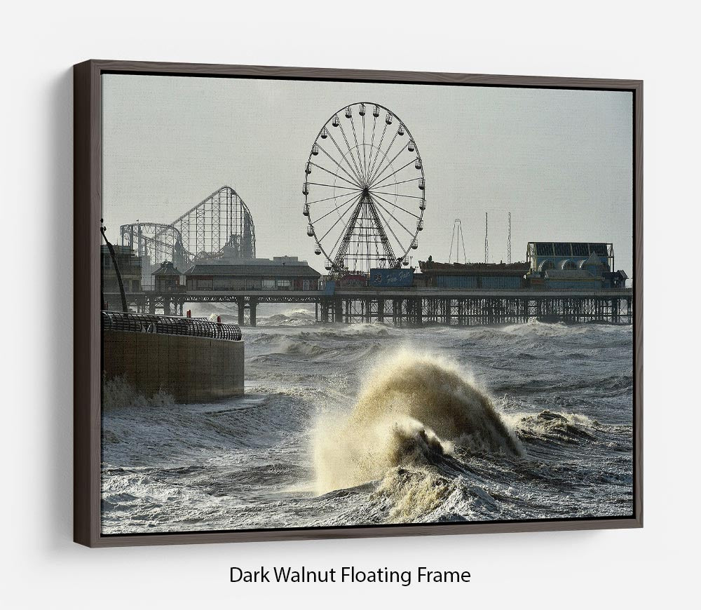 Blackpool after the storm Floating Frame Canvas - Canvas Art Rocks - 5