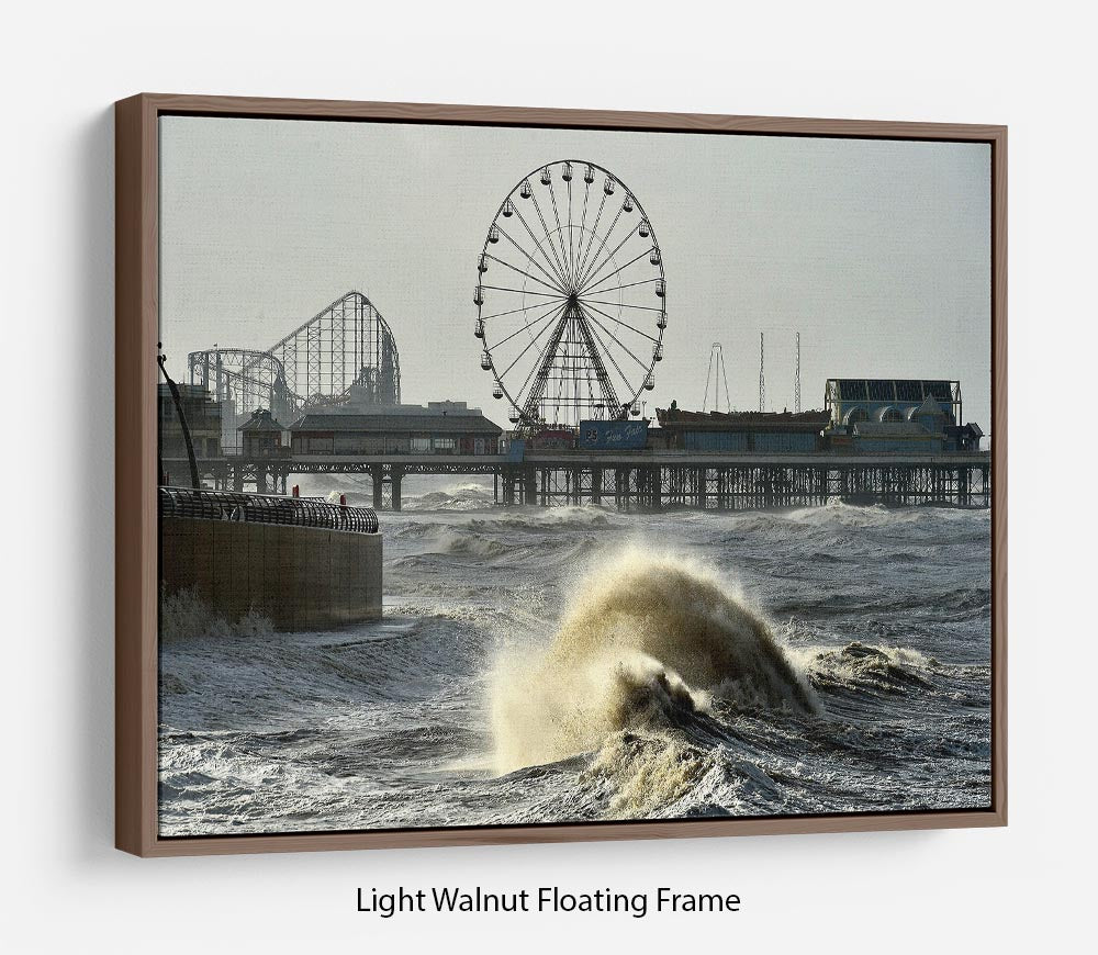 Blackpool after the storm Floating Frame Canvas - Canvas Art Rocks 7