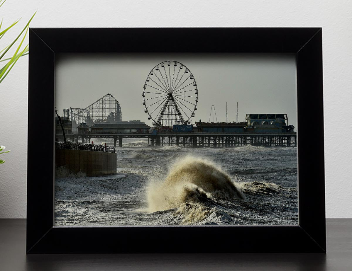 Blackpool after the storm Framed Print - Canvas Art Rocks - 2