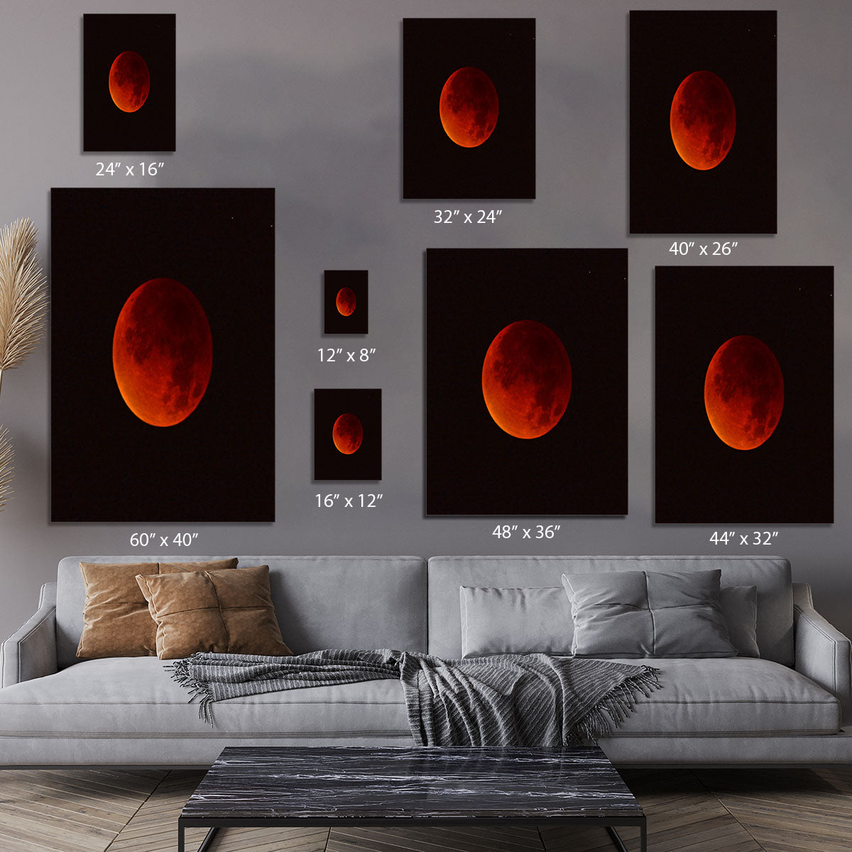 Blood Moon Rising Canvas Print or Poster - Canvas Art Rocks - 7