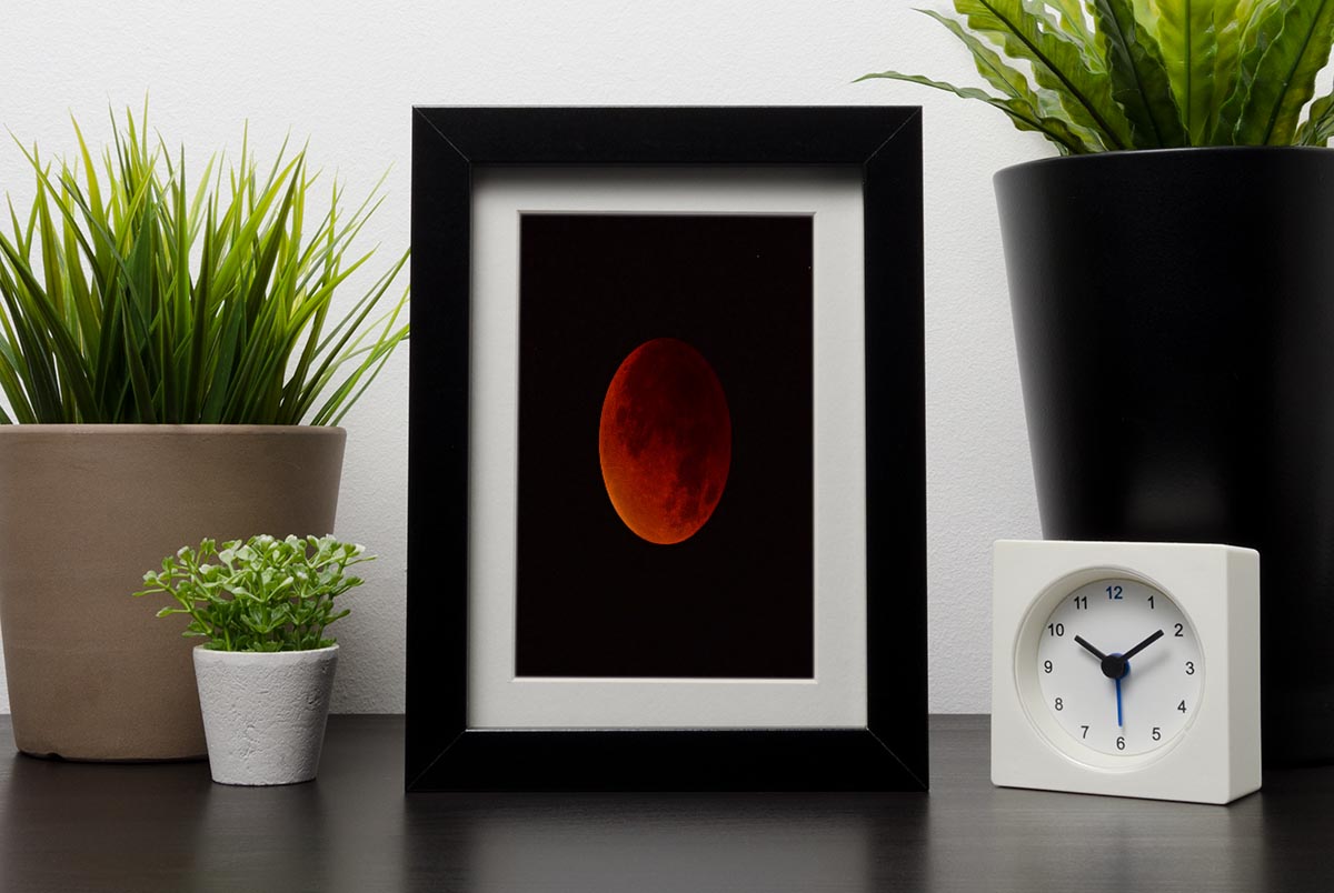 Blood Moon Rising Framed Print - Canvas Art Rocks - 1