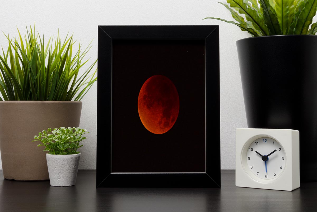 Blood Moon Rising Framed Print - Canvas Art Rocks - 2
