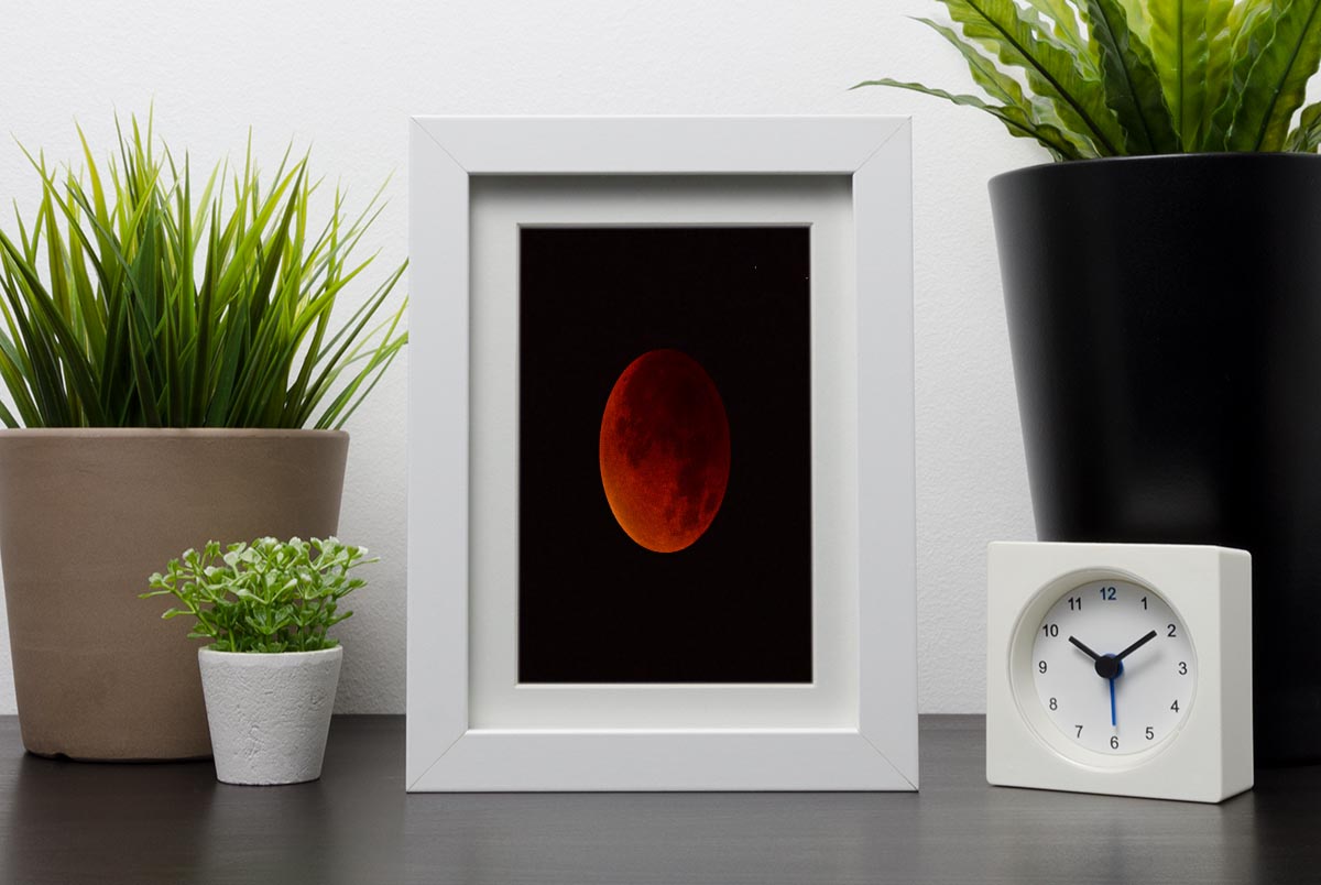 Blood Moon Rising Framed Print - Canvas Art Rocks - 3