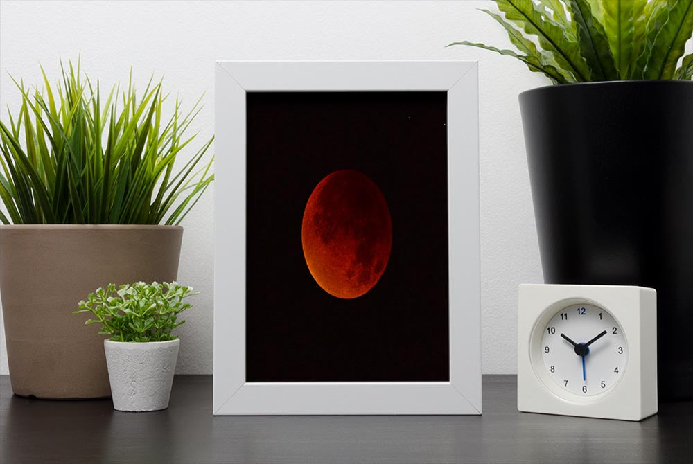 Blood Moon Rising Framed Print - Canvas Art Rocks - 4