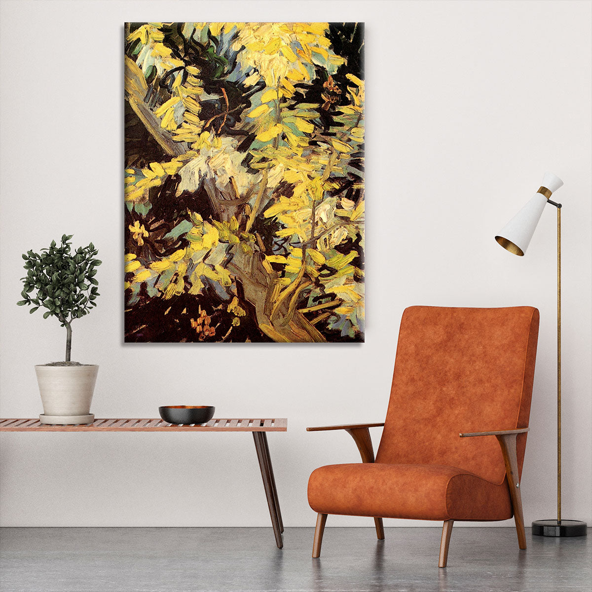 Blossoming Acacia Branches by Van Gogh Canvas Print or Poster - Canvas Art Rocks - 6