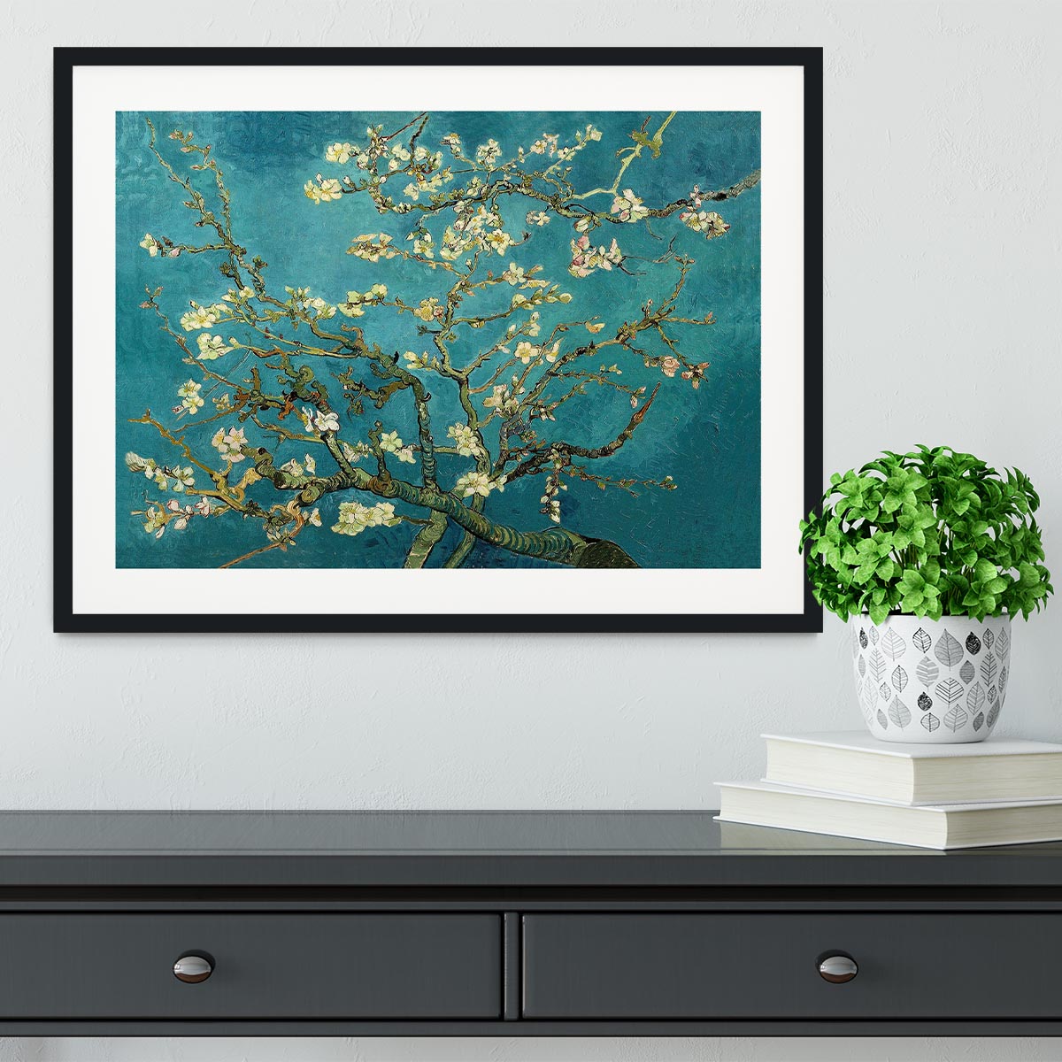 Blossoming Almond Tree by Van Gogh Framed Print - Canvas Art Rocks - 1