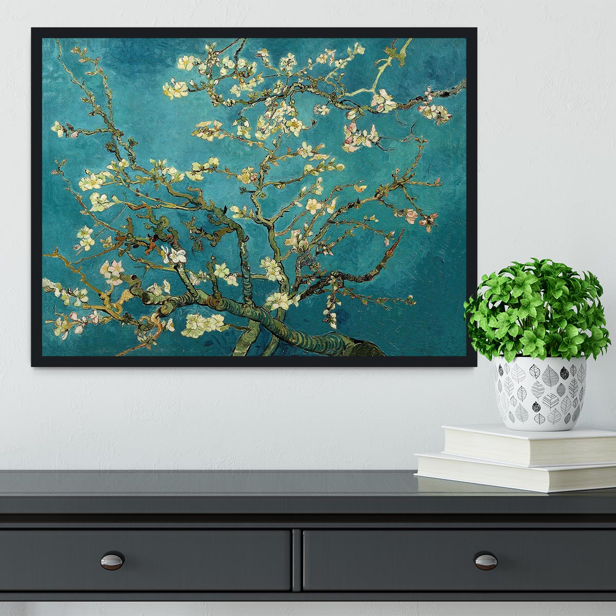 Blossoming Almond Tree by Van Gogh Framed Print - Canvas Art Rocks - 2