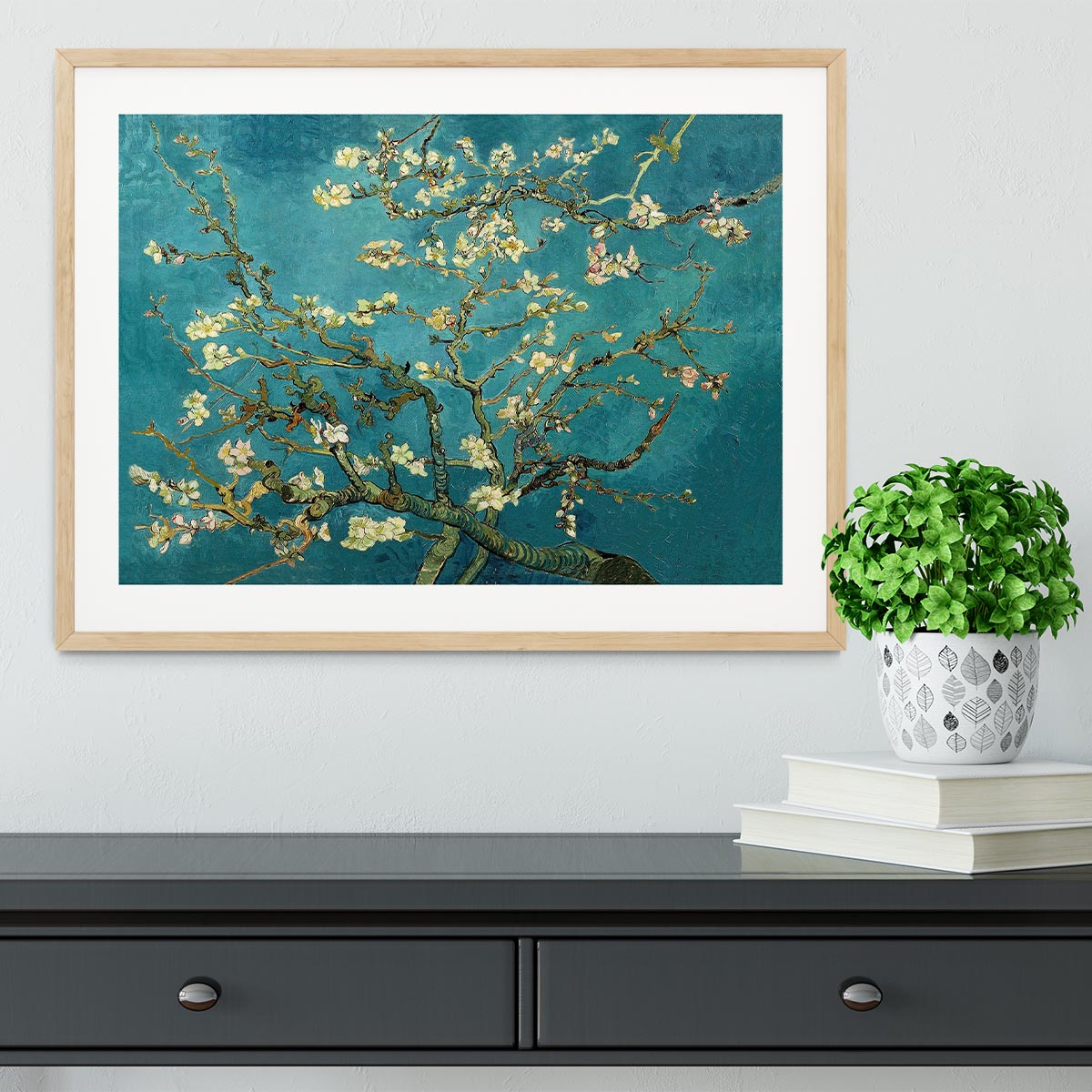 Blossoming Almond Tree by Van Gogh Framed Print - Canvas Art Rocks - 3